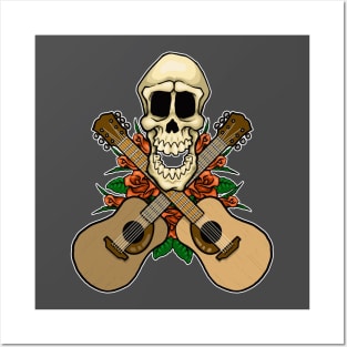 Skull & Cross Guitars Posters and Art